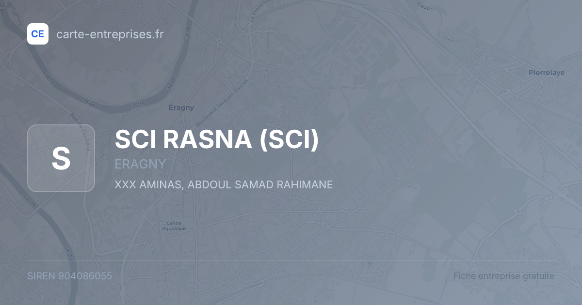 SCI RASNA (SCI) — 904086055 — fiche entreprise