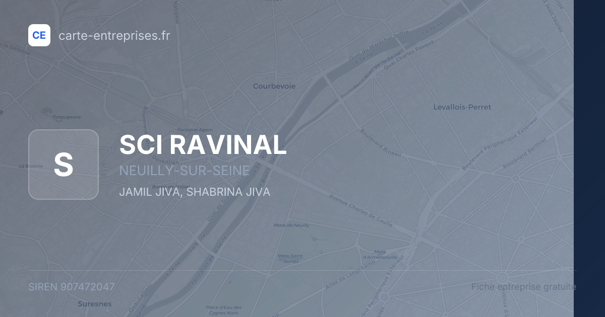 SCI RAVINAL — 907472047 — fiche entreprise