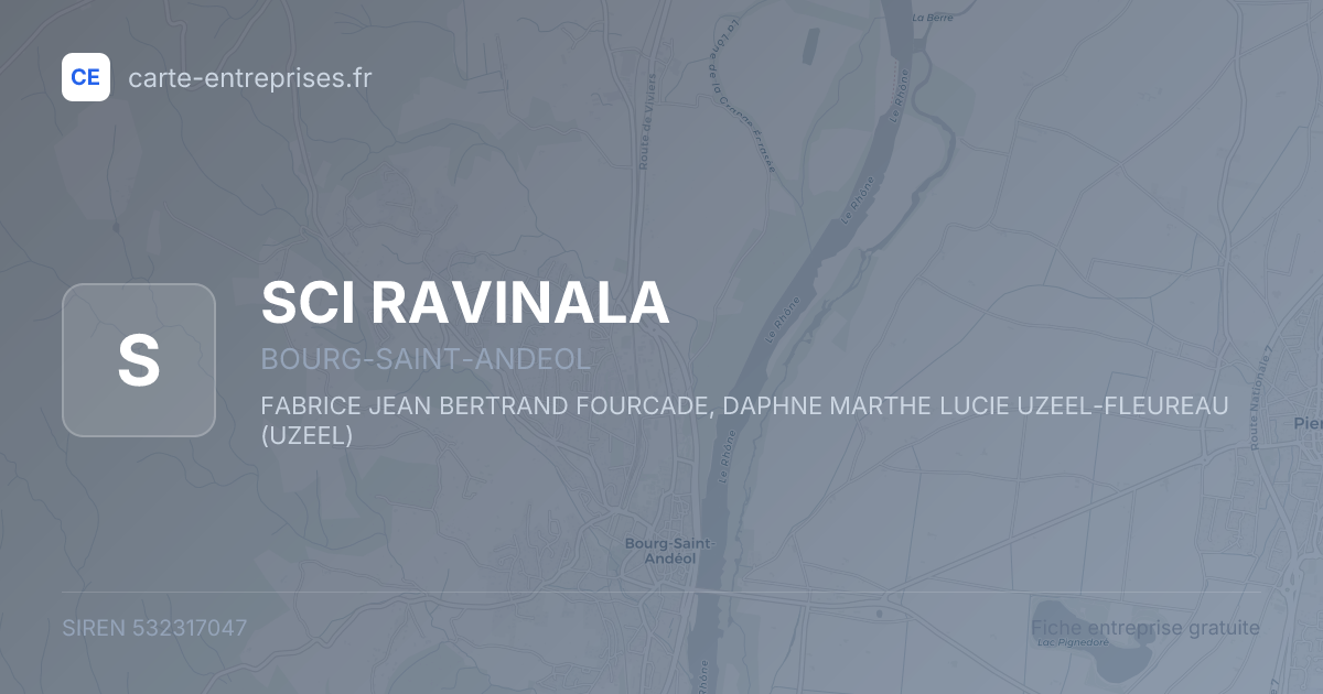 SCI RAVINALA — 532317047 — fiche entreprise