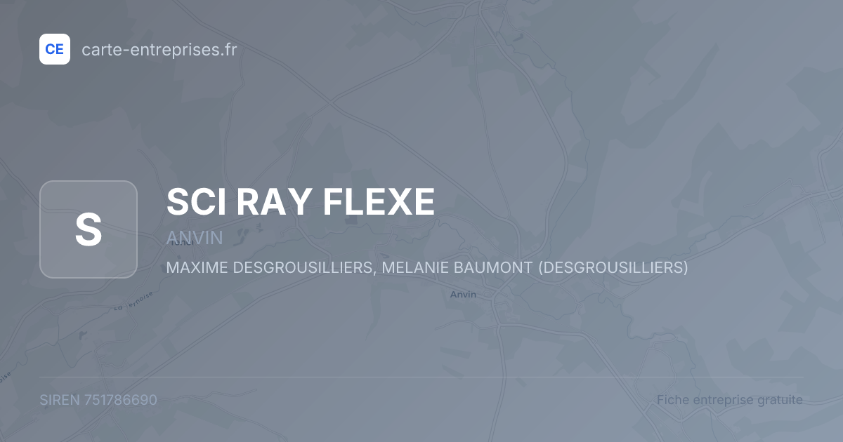 SCI RAY FLEXE — 751786690 — fiche entreprise