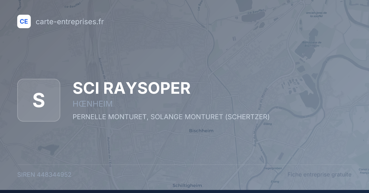 SCI RAYSOPER — 448344952 — fiche entreprise