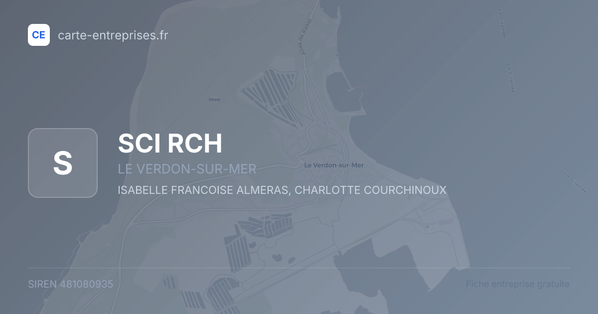 SCI RCH — 481080935 — fiche entreprise