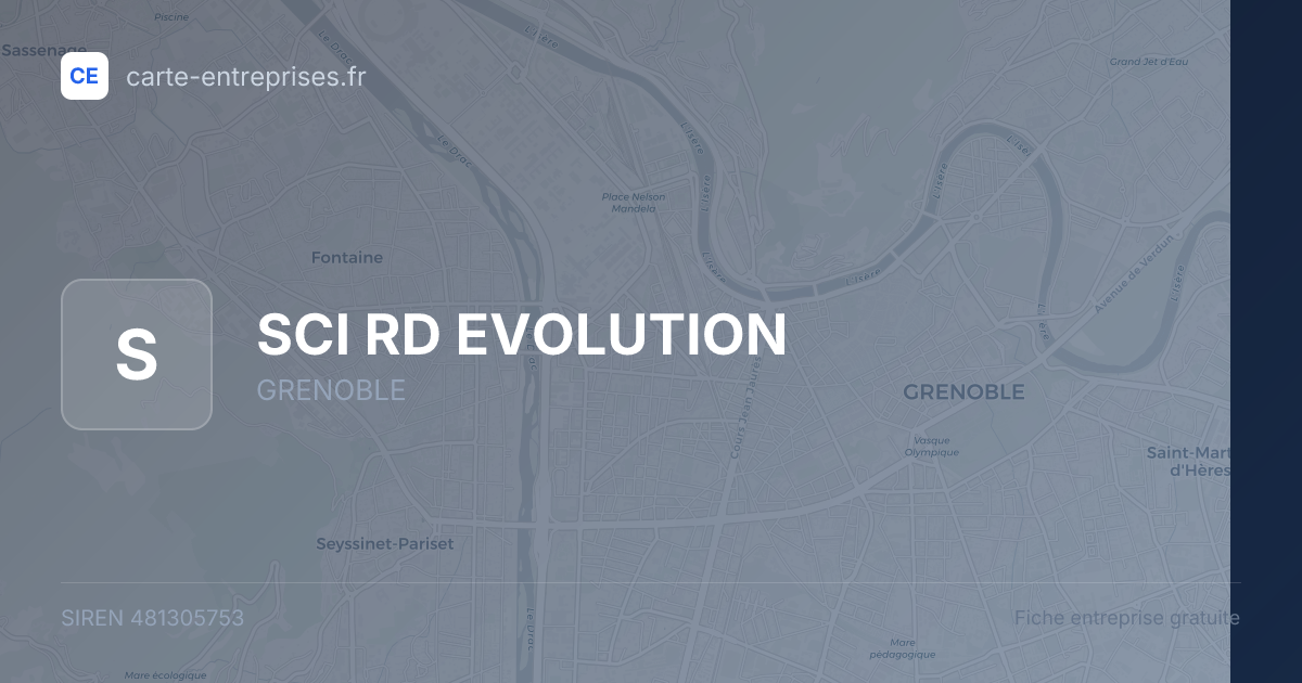 SCI RD EVOLUTION — 481305753 — fiche entreprise