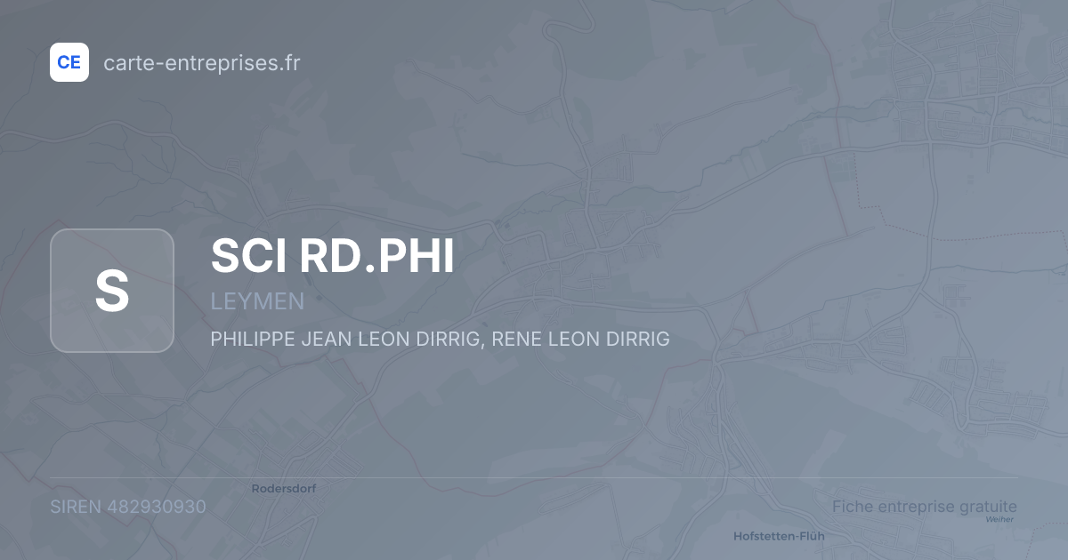 SCI RD.PHI — 482930930 — fiche entreprise
