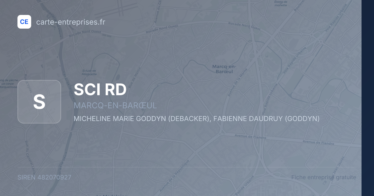 SCI RD — 482070927 — fiche entreprise