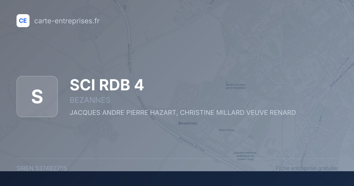 SCI RDB 4 — 537482705 — fiche entreprise