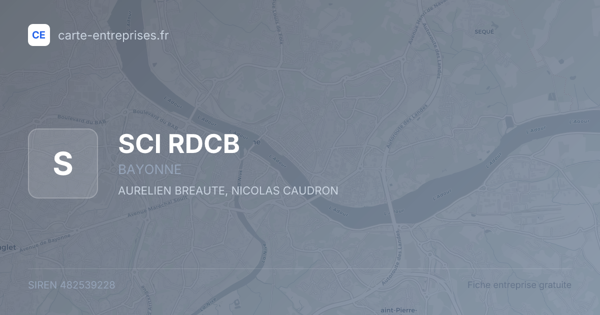 SCI RDCB — 482539228 — fiche entreprise