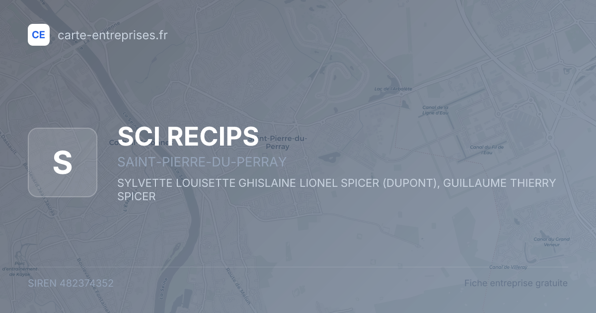 SCI RECIPS — 482374352 — fiche entreprise