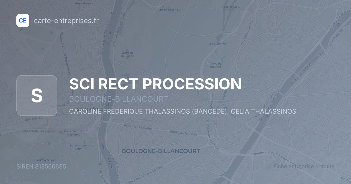SCI RECT PROCESSION — 813560695 — fiche entreprise