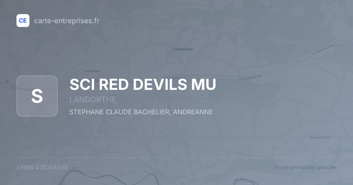 SCI RED DEVILS MU — 479364598 — fiche entreprise