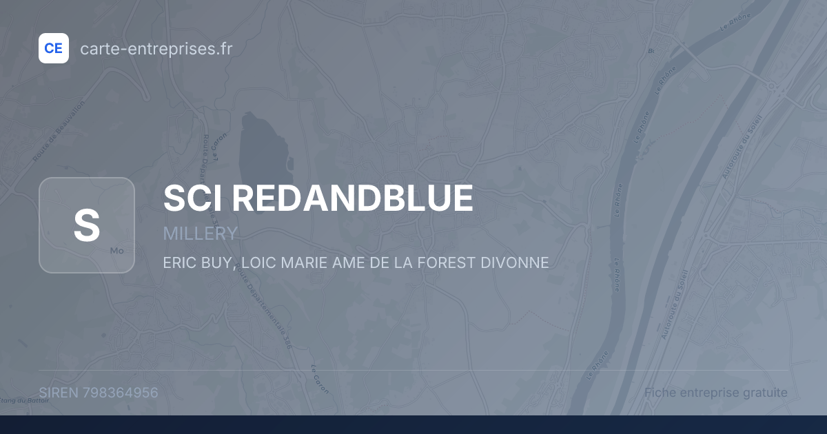 SCI REDANDBLUE — 798364956 — fiche entreprise