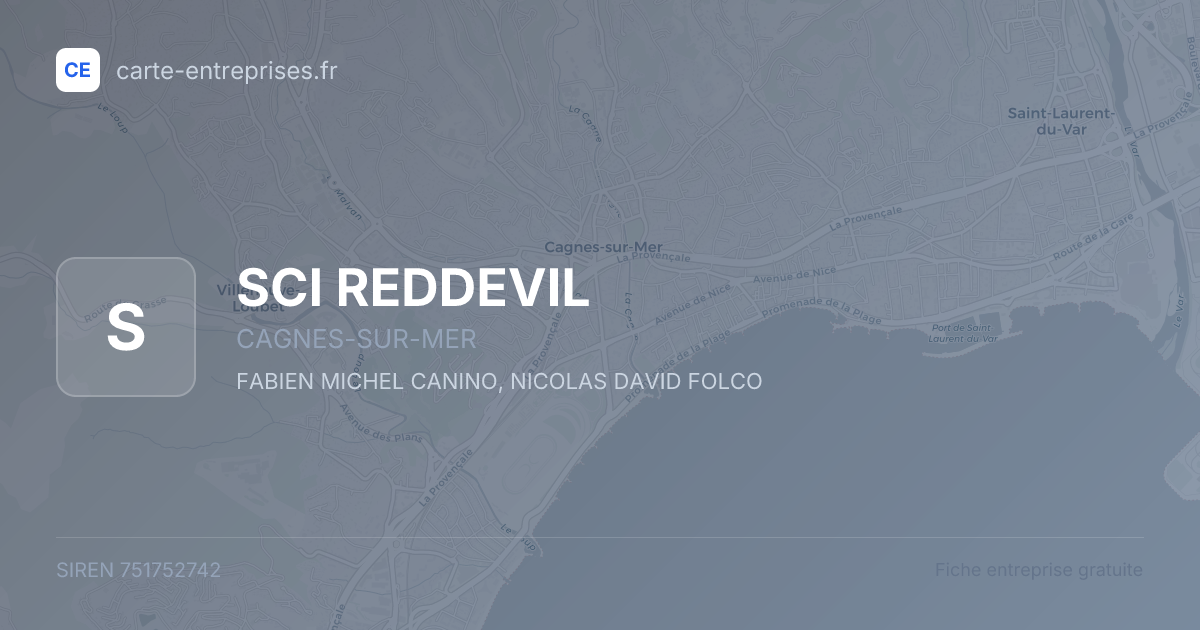 SCI REDDEVIL — 751752742 — fiche entreprise
