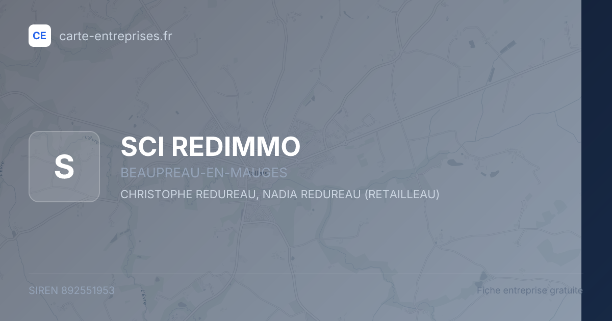 SCI REDIMMO — 892551953 — fiche entreprise