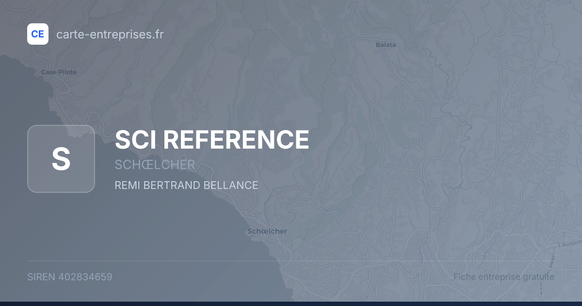 SCI REFERENCE — 402834659 — fiche entreprise