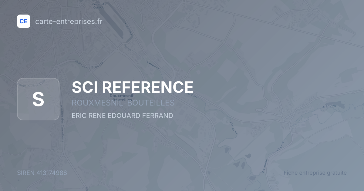 SCI REFERENCE — 413174988 — fiche entreprise