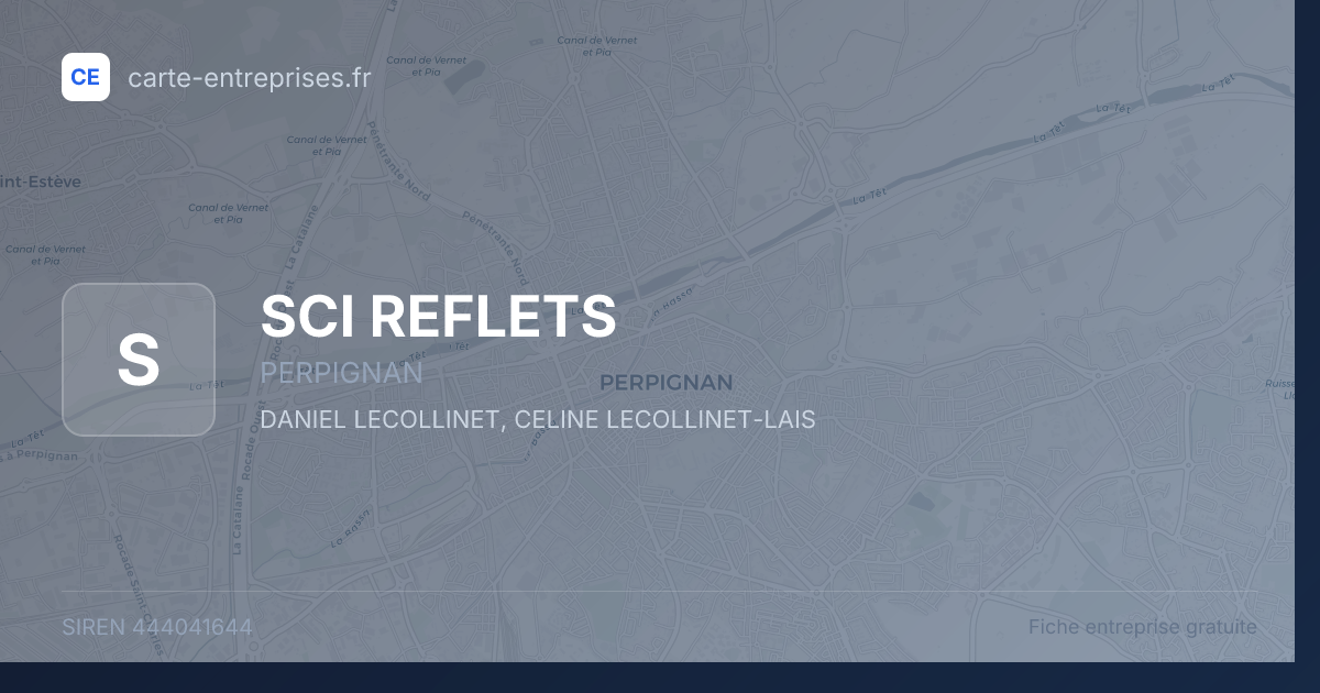 SCI REFLETS — 444041644 — fiche entreprise