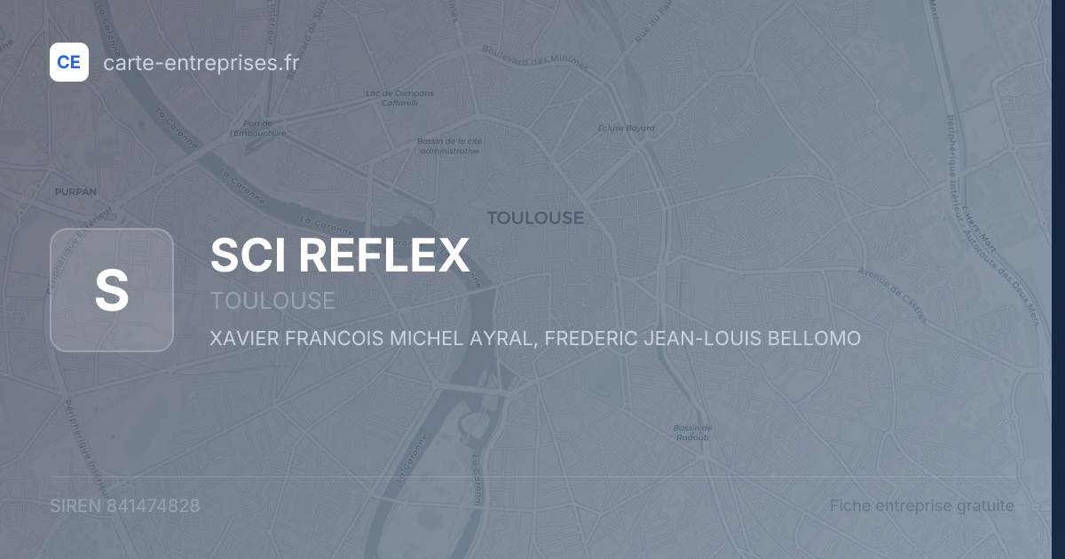 SCI REFLEX — 841474828 — fiche entreprise