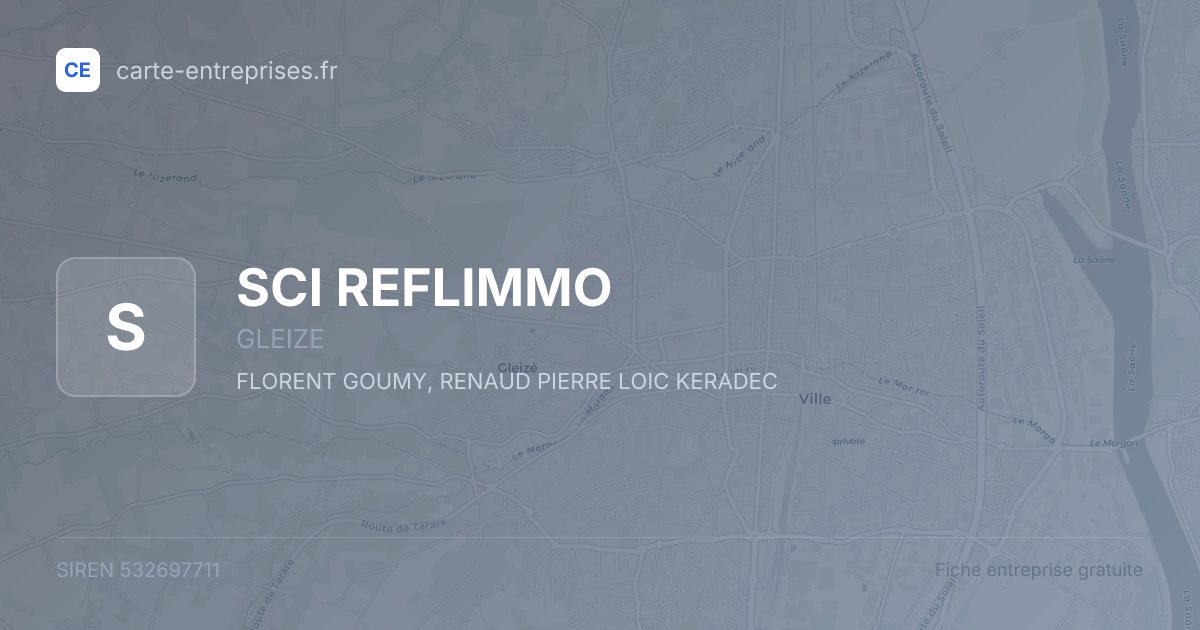 SCI REFLIMMO — 532697711 — fiche entreprise