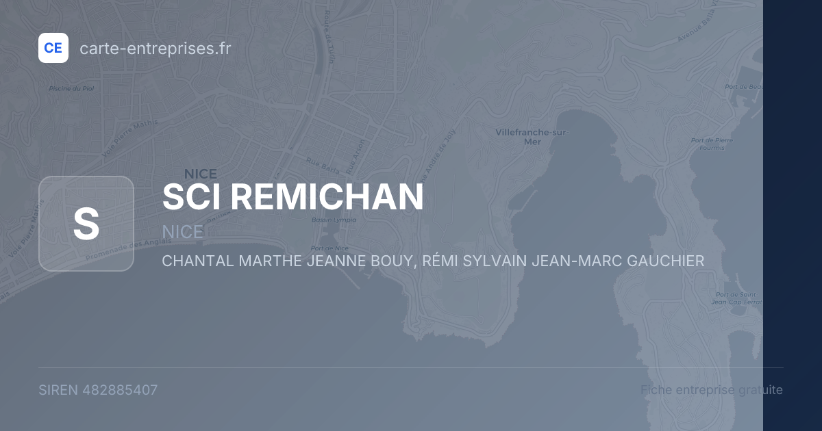 SCI REMICHAN — 482885407 — fiche entreprise