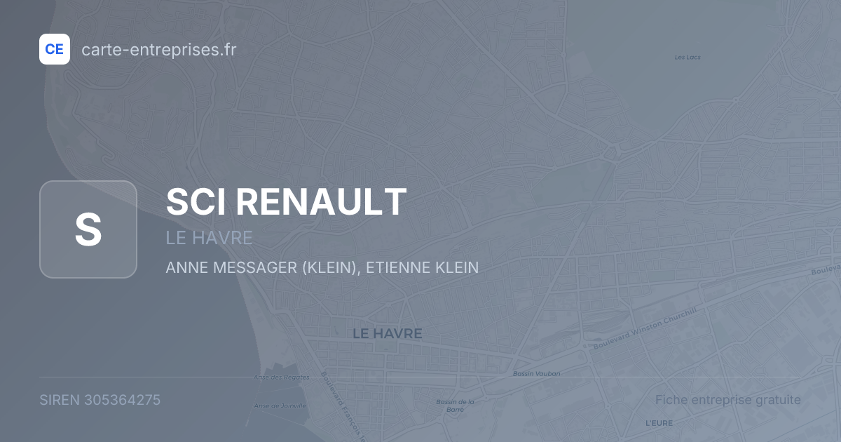 SCI RENAULT — 305364275 — fiche entreprise