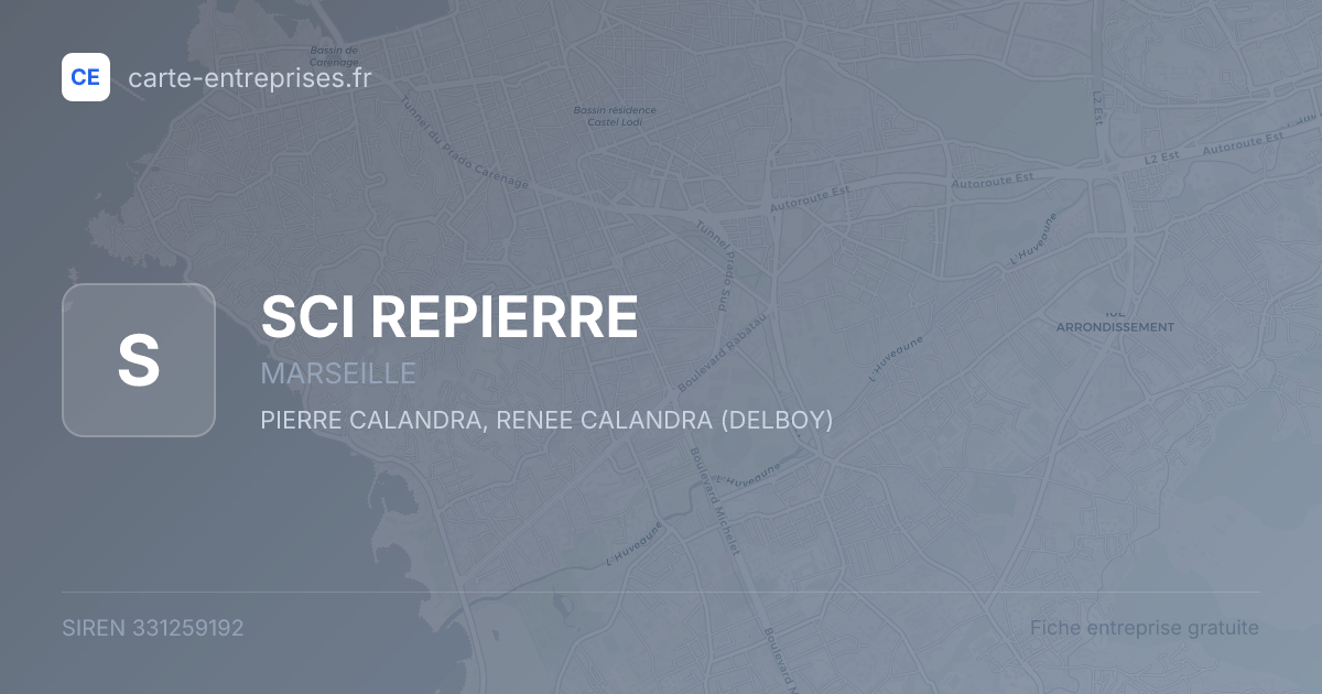 SCI REPIERRE — 331259192 — fiche entreprise