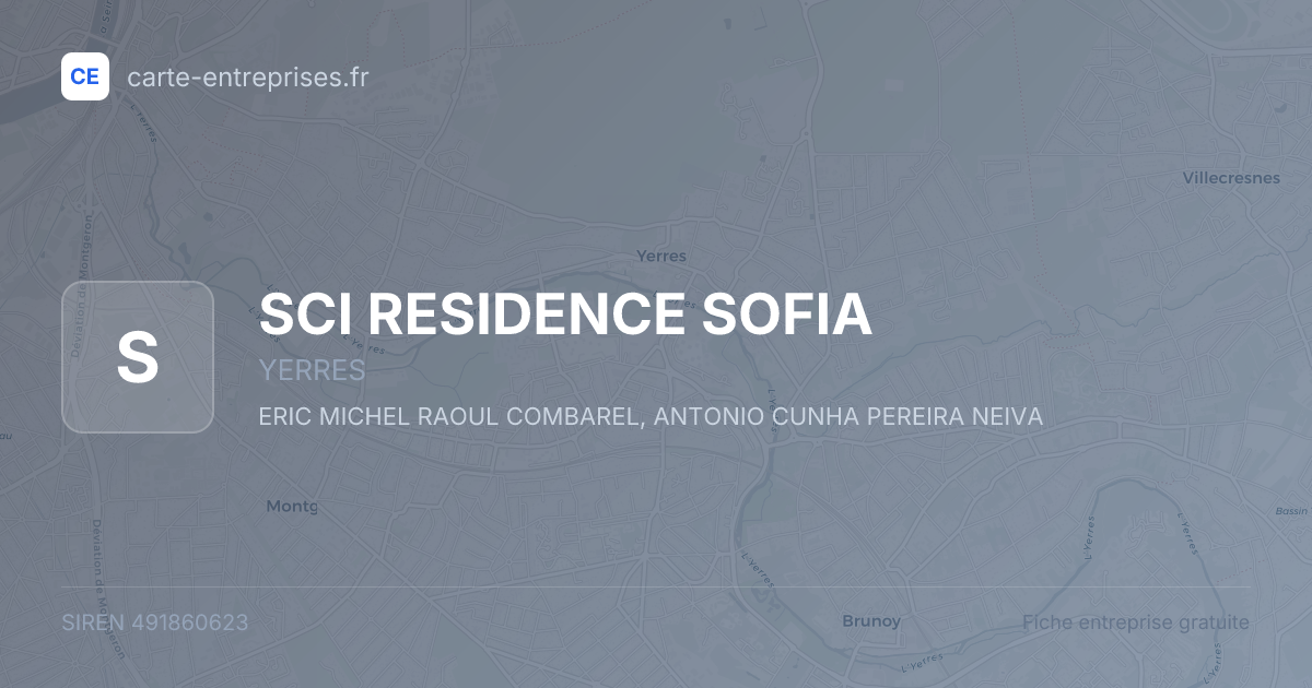 SCI RESIDENCE SOFIA — 491860623 — fiche entreprise