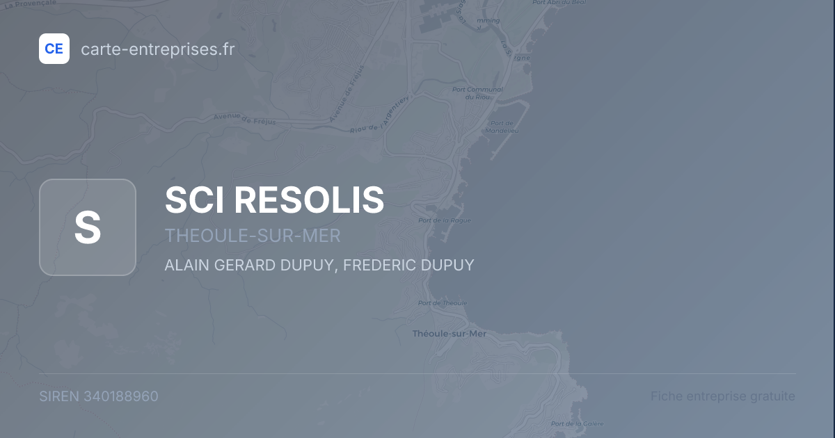 SCI RESOLIS — 340188960 — fiche entreprise