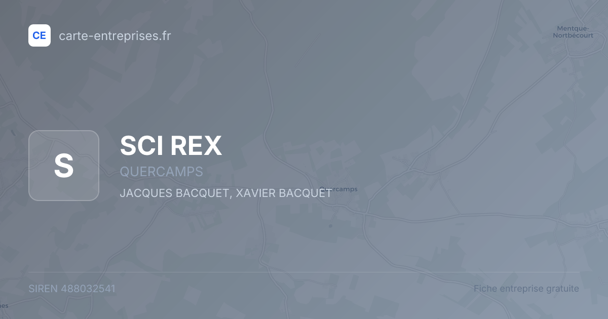 SCI REX — 488032541 — fiche entreprise