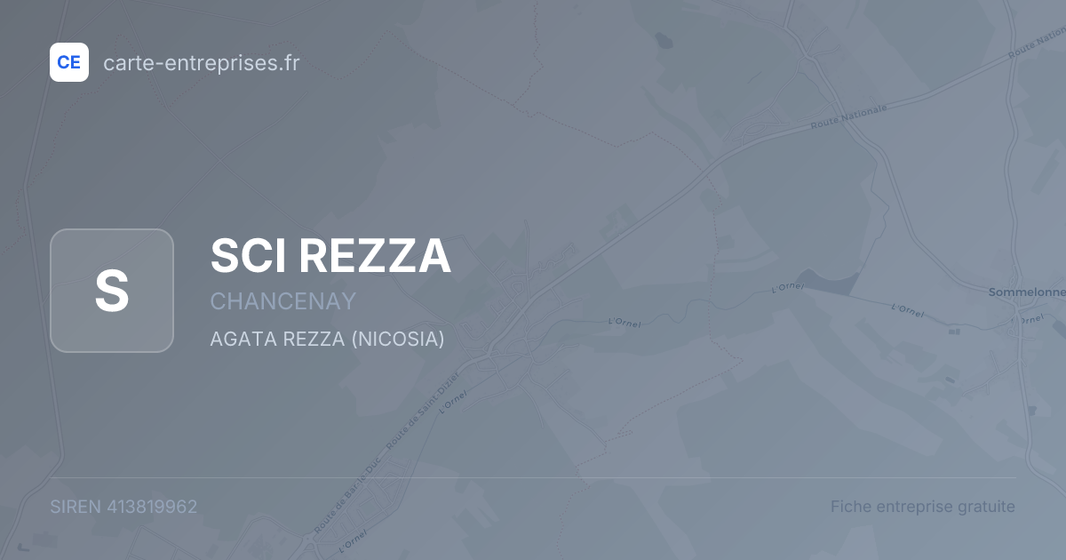 SCI REZZA — 413819962 — fiche entreprise