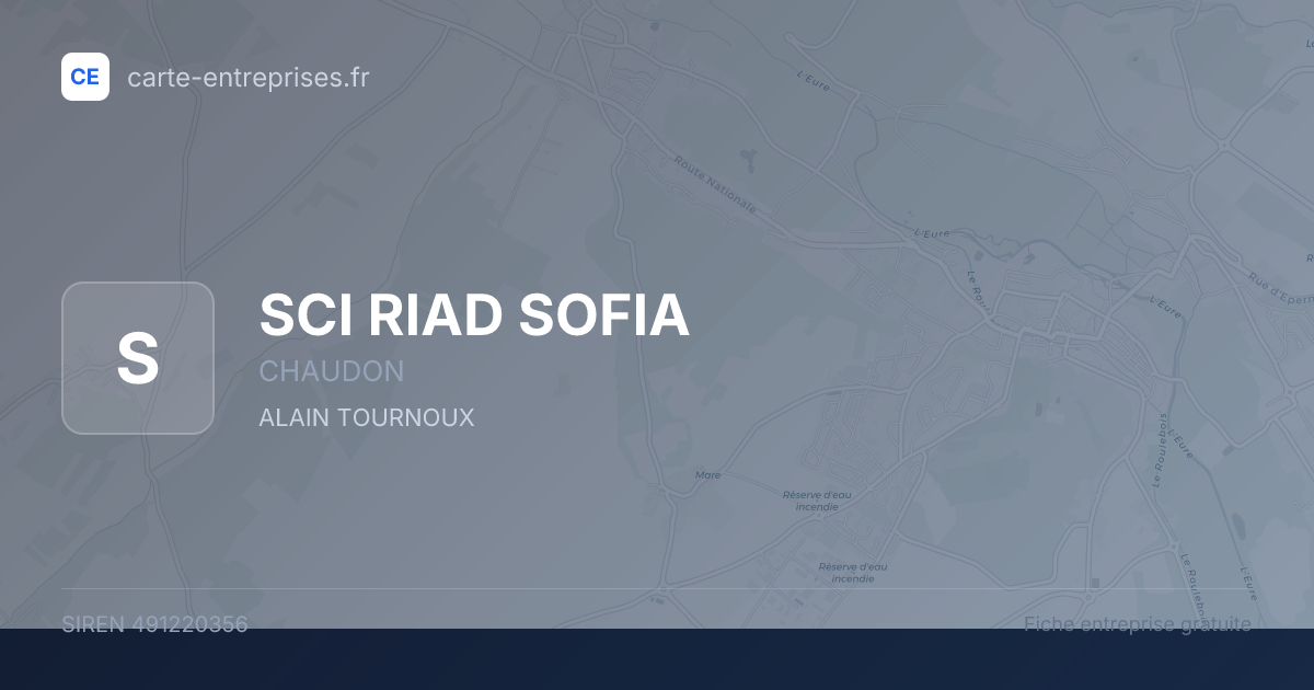 SCI RIAD SOFIA — 491220356 — fiche entreprise
