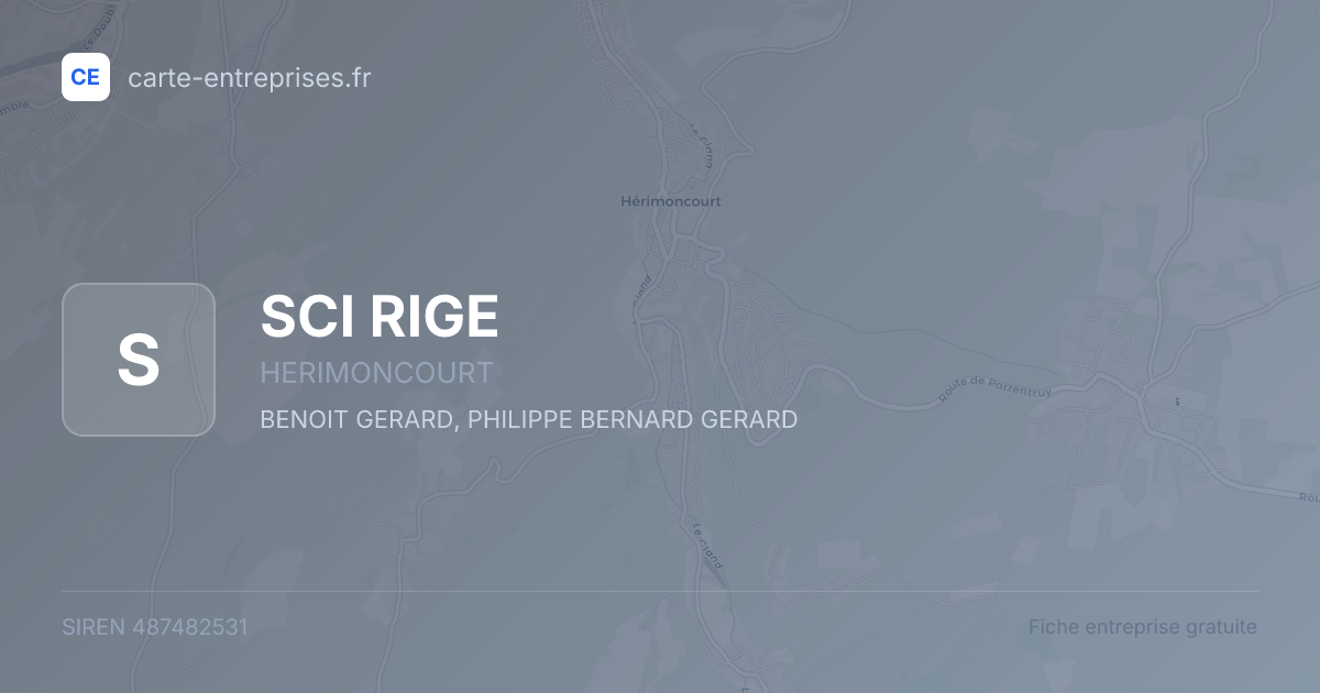 SCI RIGE — 487482531 — fiche entreprise