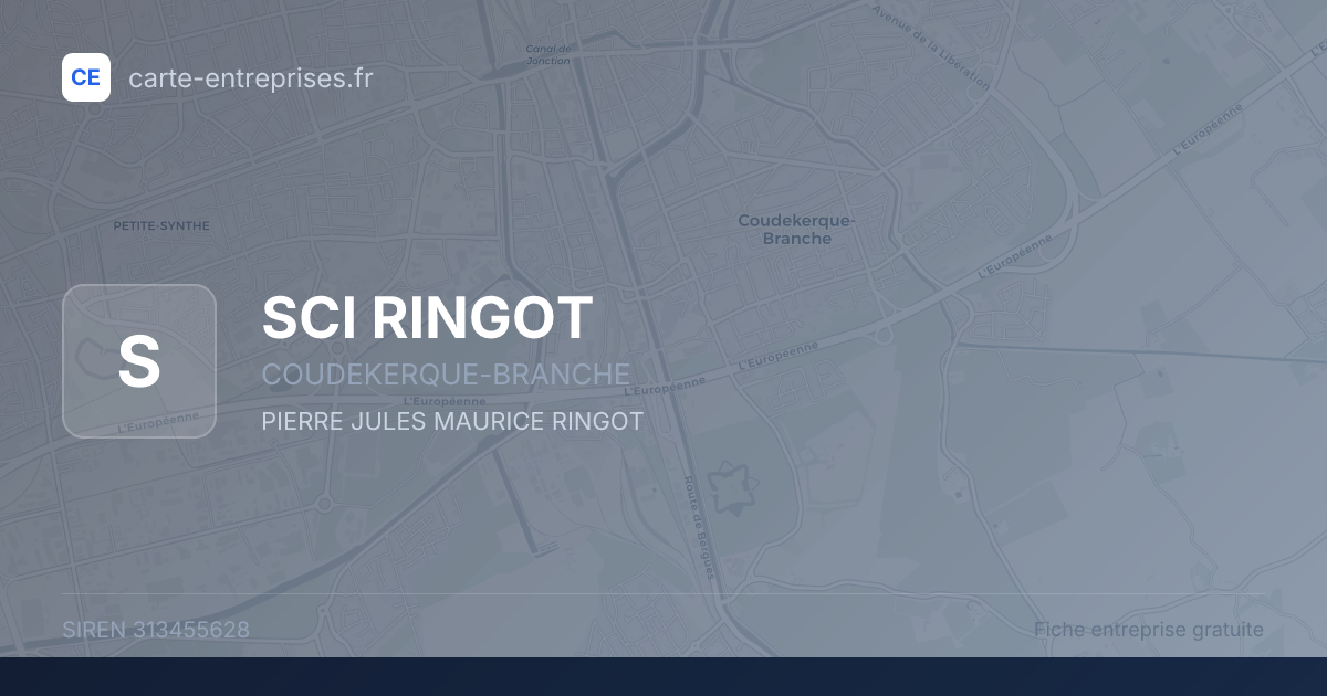 SCI RINGOT — 313455628 — fiche entreprise
