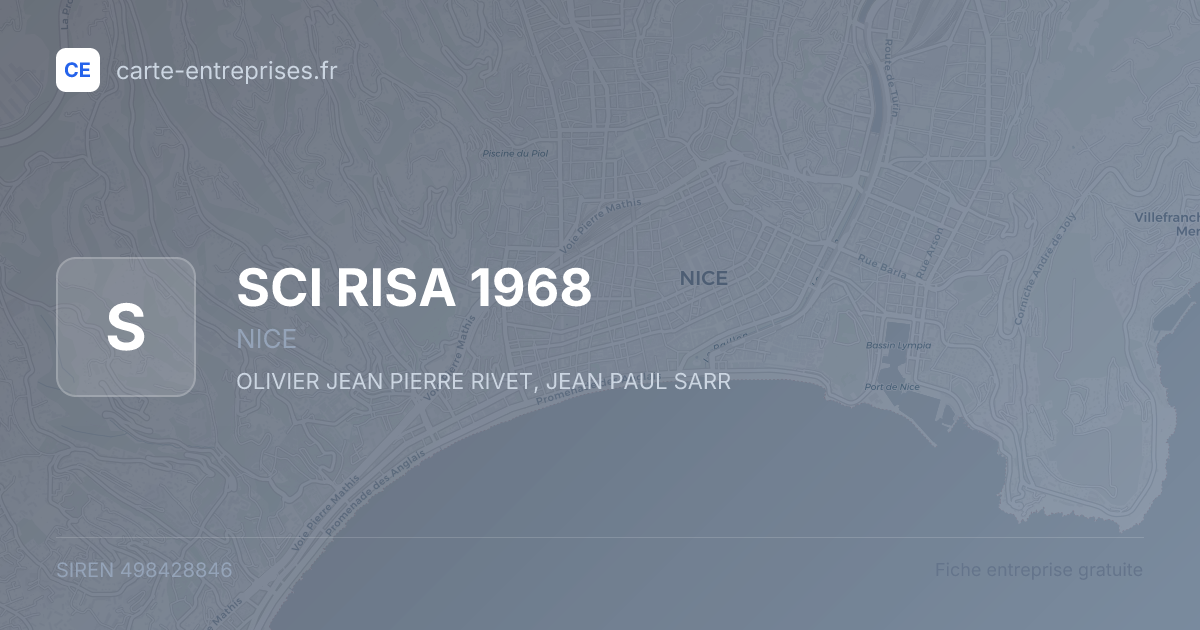 SCI RISA 1968 — 498428846 — fiche entreprise