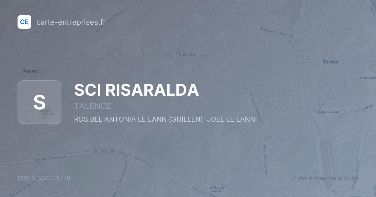 SCI RISARALDA — 534413778 — fiche entreprise