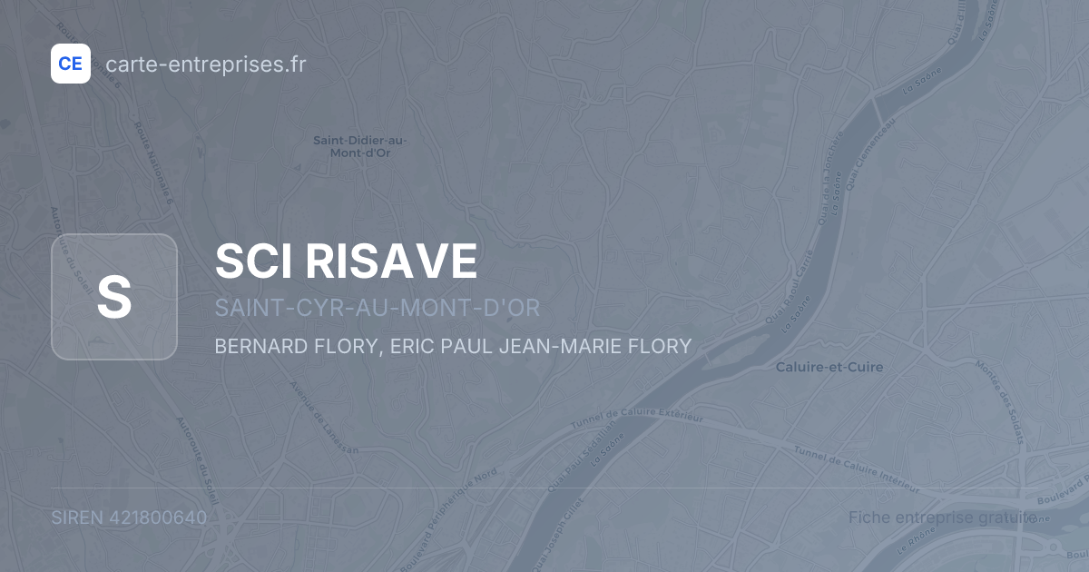 SCI RISAVE — 421800640 — fiche entreprise