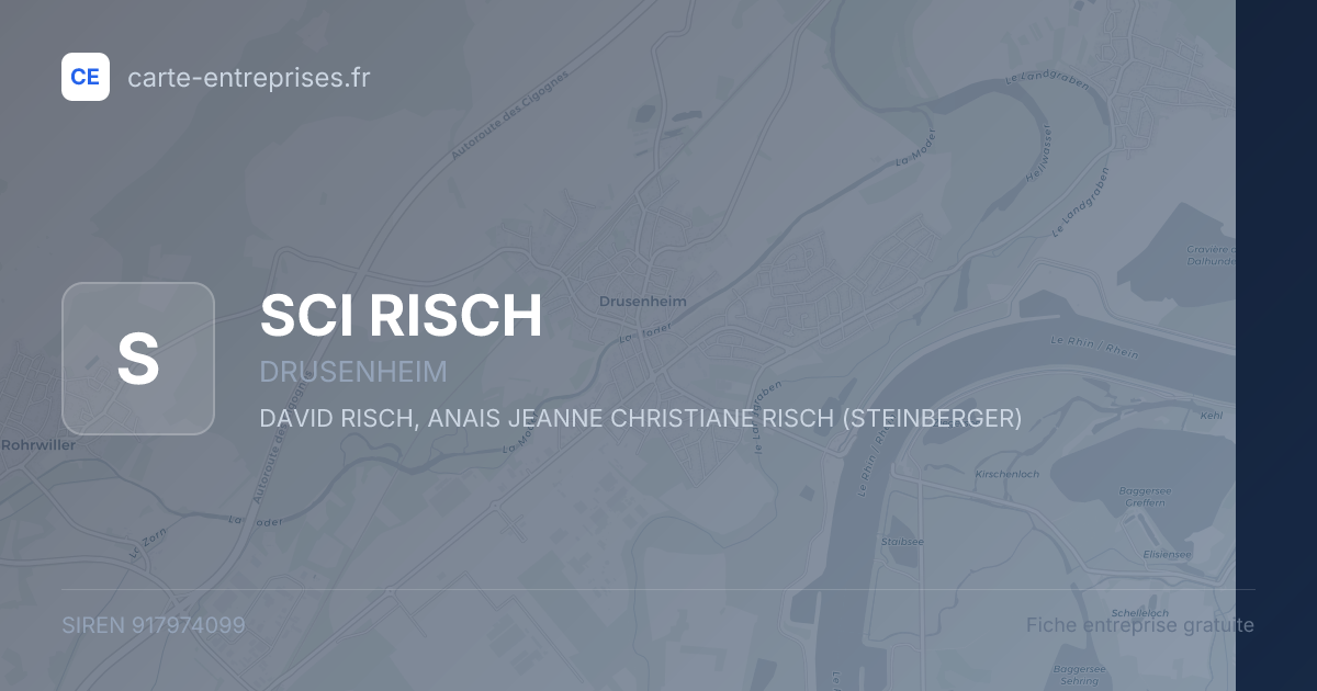 SCI RISCH — 917974099 — fiche entreprise