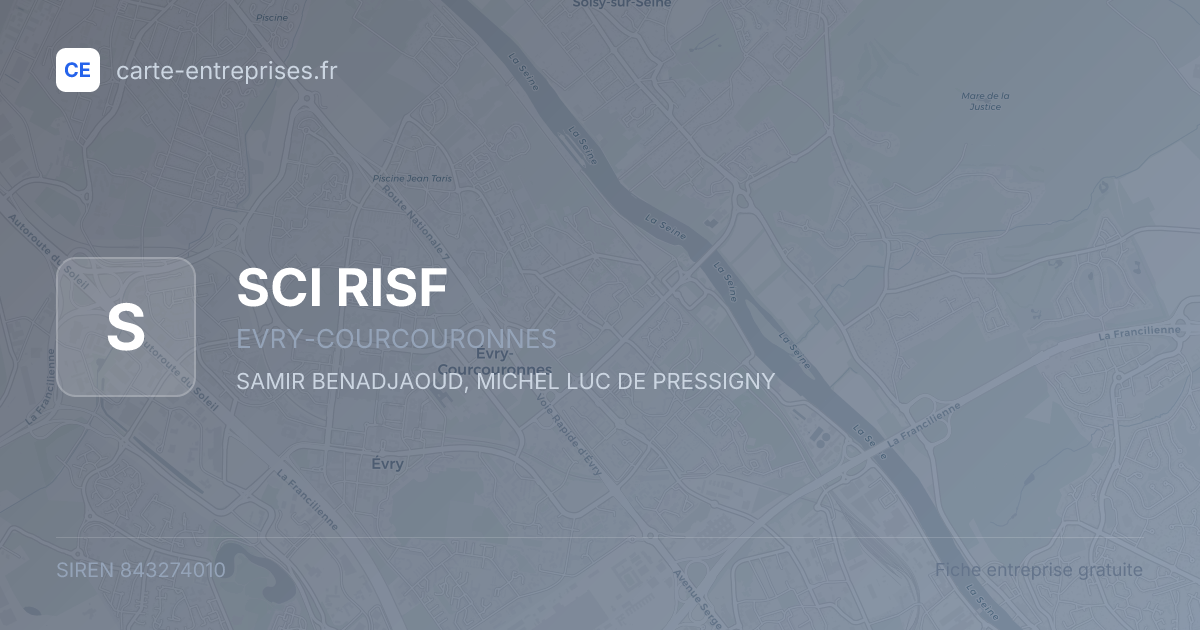 SCI RISF — 843274010 — fiche entreprise