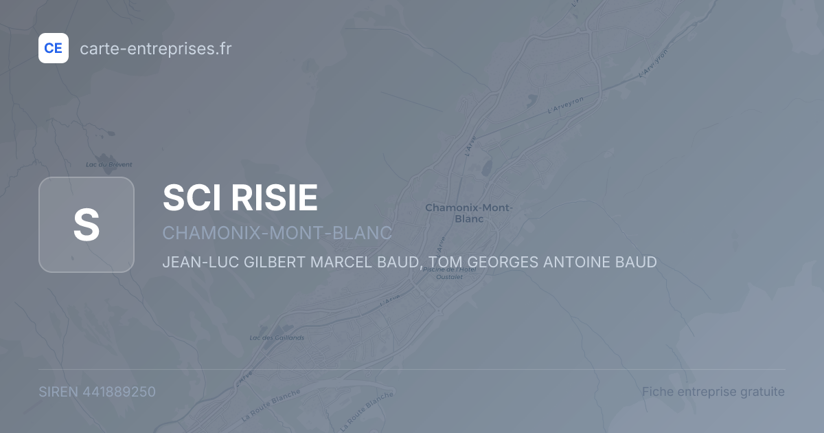 SCI RISIE — 441889250 — fiche entreprise