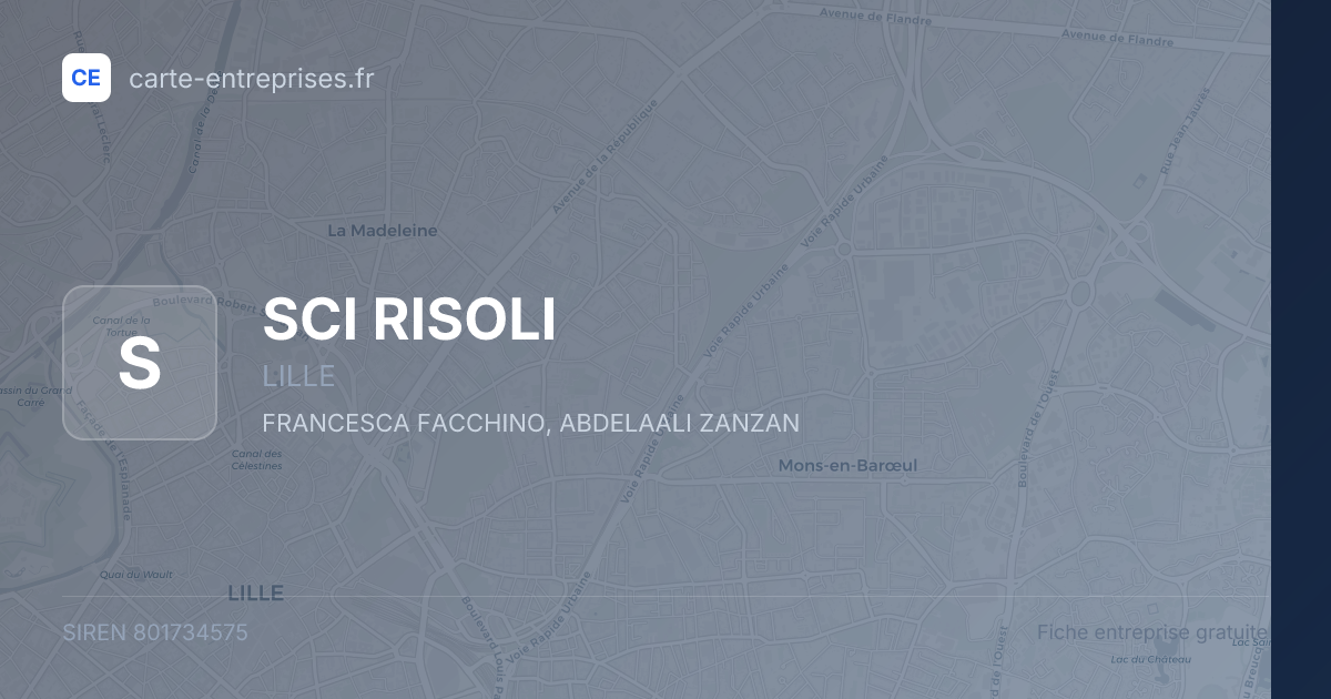 SCI RISOLI — 801734575 — fiche entreprise