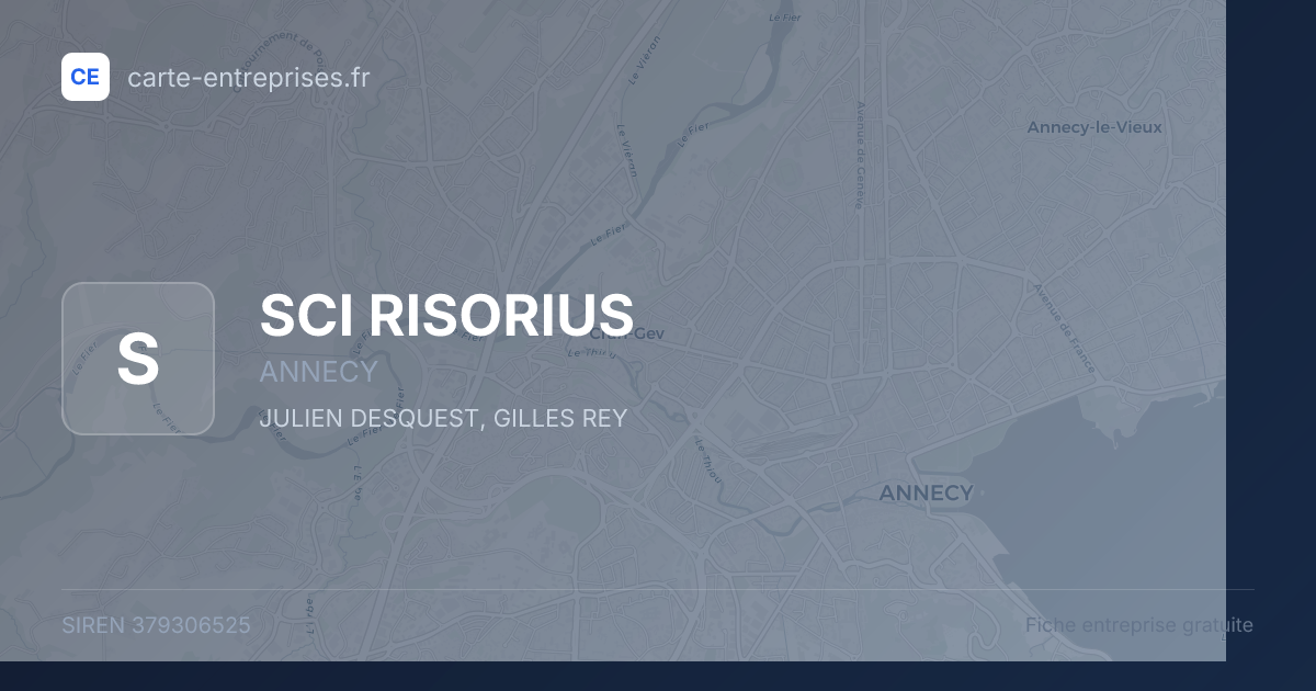 SCI RISORIUS — 379306525 — fiche entreprise