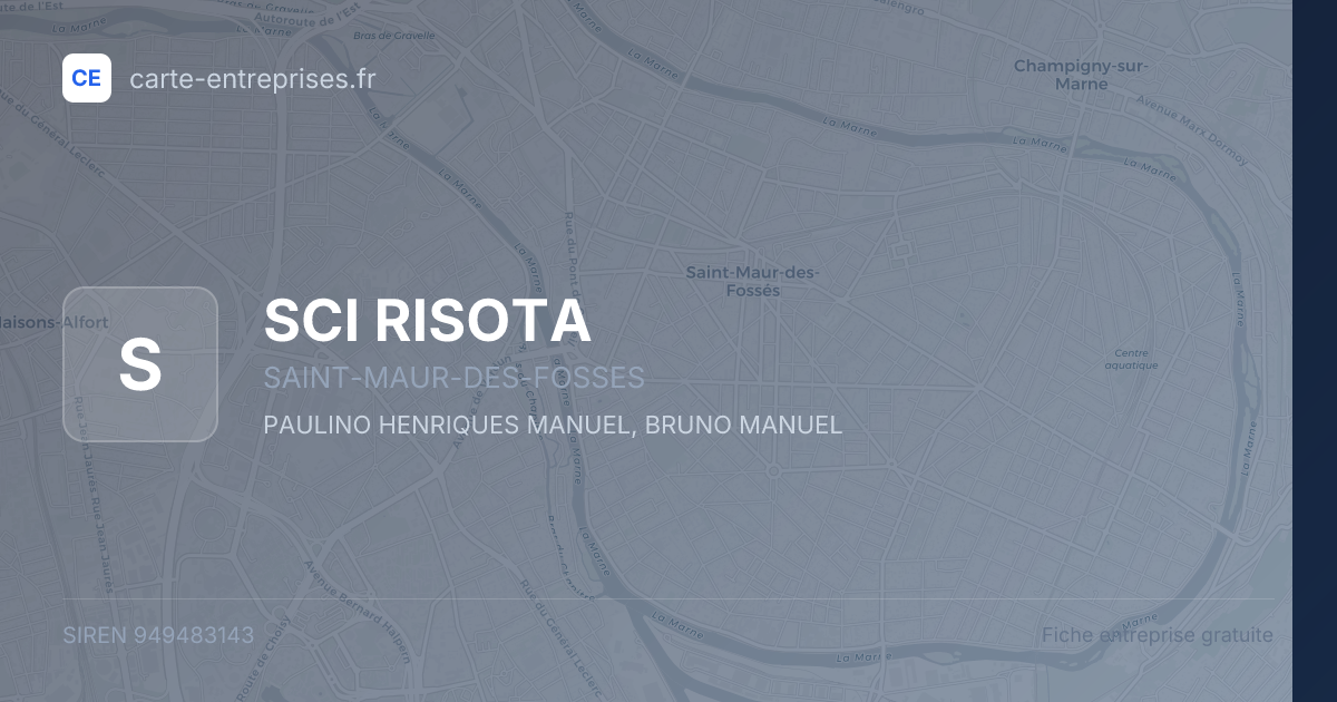 SCI RISOTA — 949483143 — fiche entreprise