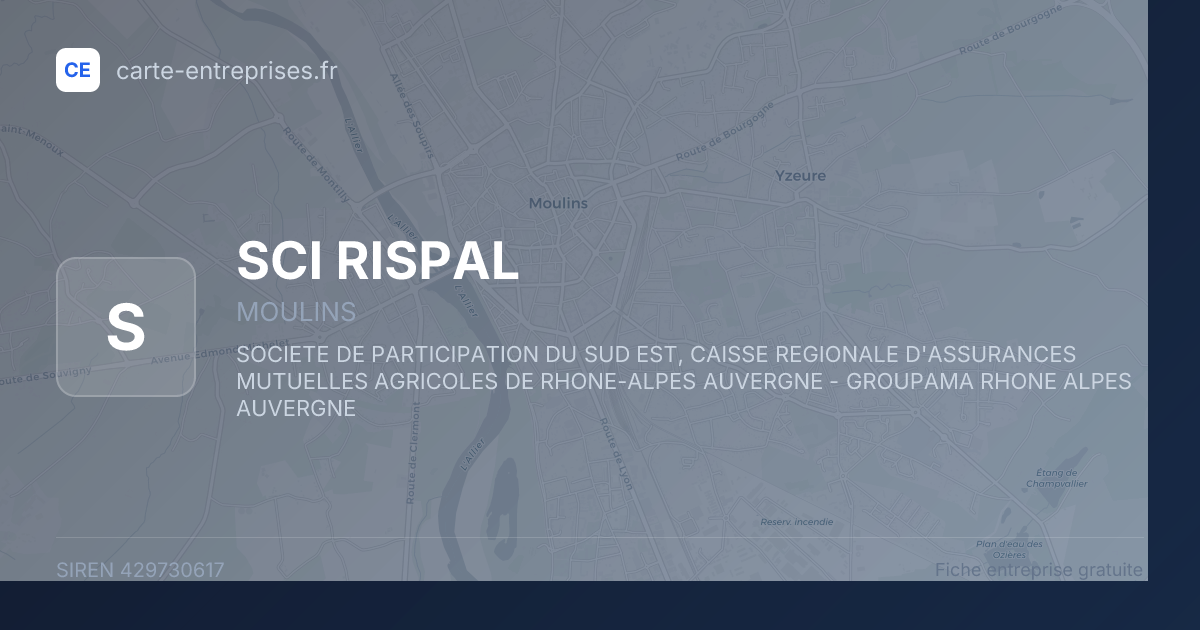 SCI RISPAL — 429730617 — fiche entreprise
