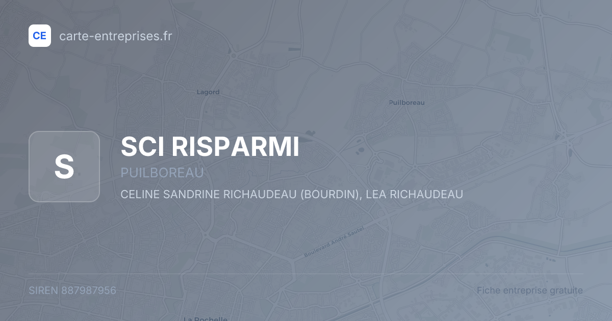 SCI RISPARMI — 887987956 — fiche entreprise