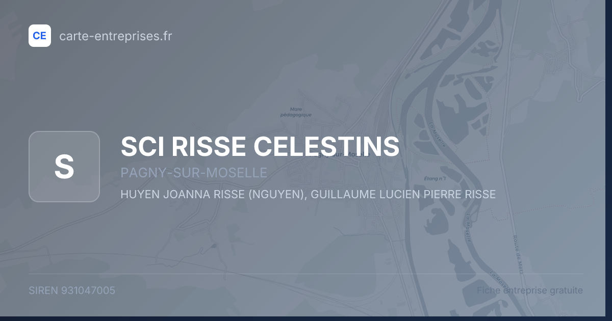 SCI RISSE CELESTINS — 931047005 — fiche entreprise