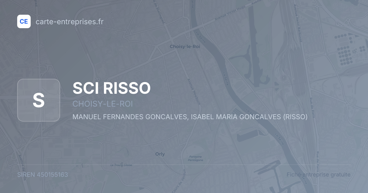 SCI RISSO — 450155163 — fiche entreprise