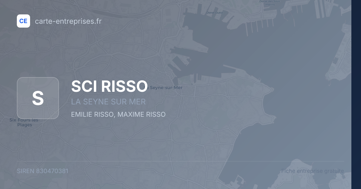 SCI RISSO — 830470381 — fiche entreprise