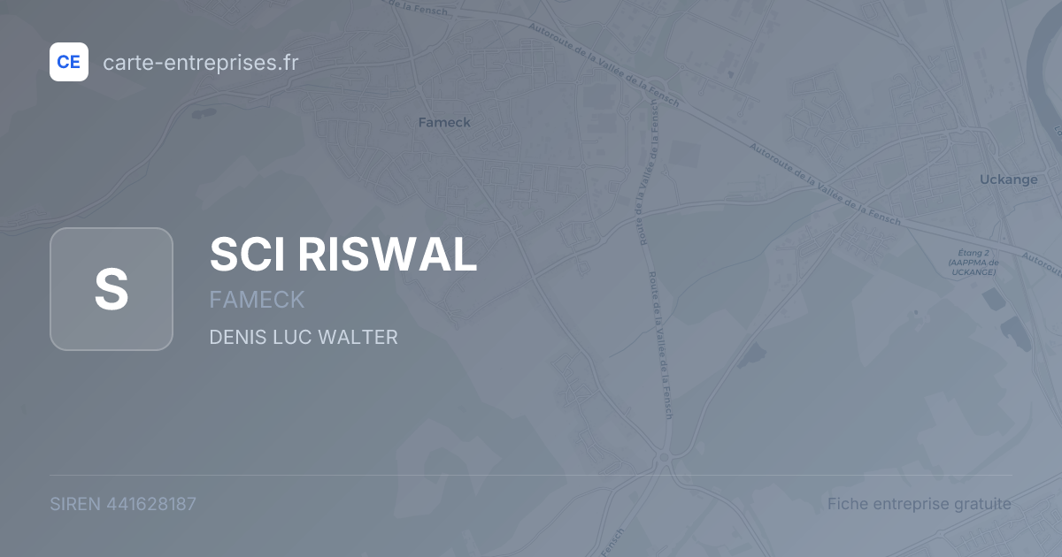 SCI RISWAL — 441628187 — fiche entreprise