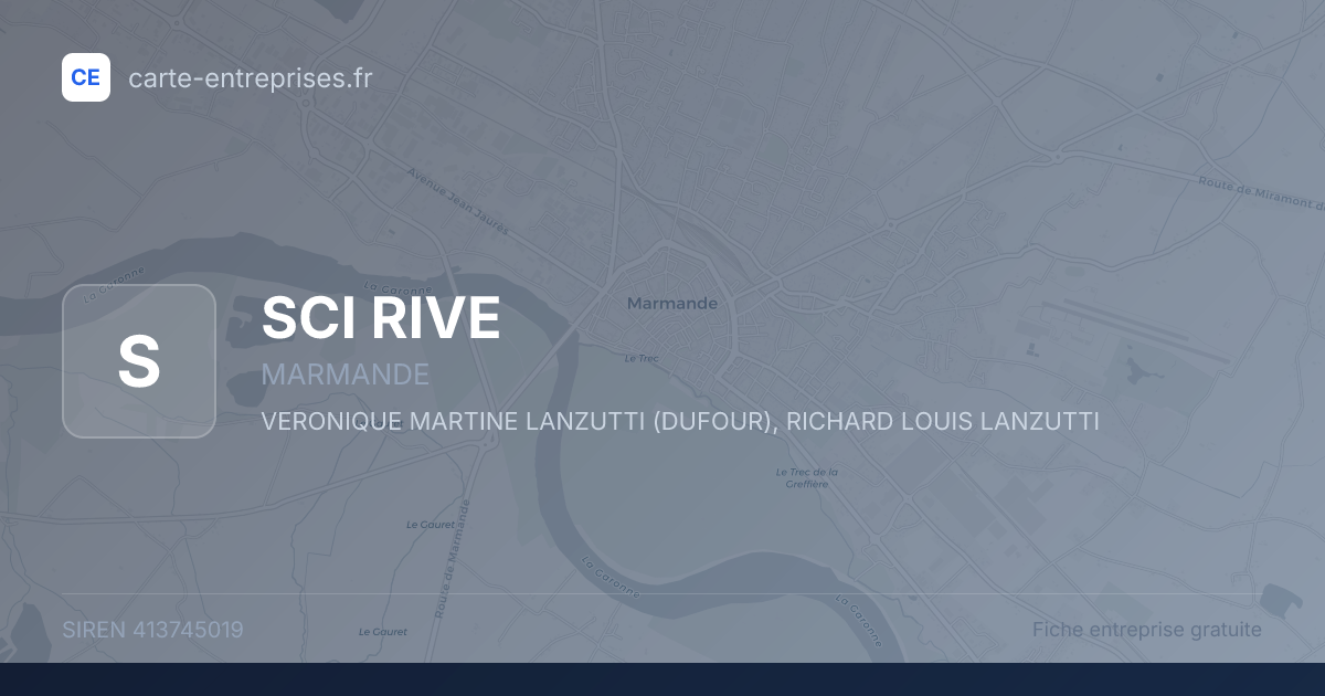 SCI RIVE — 413745019 — fiche entreprise