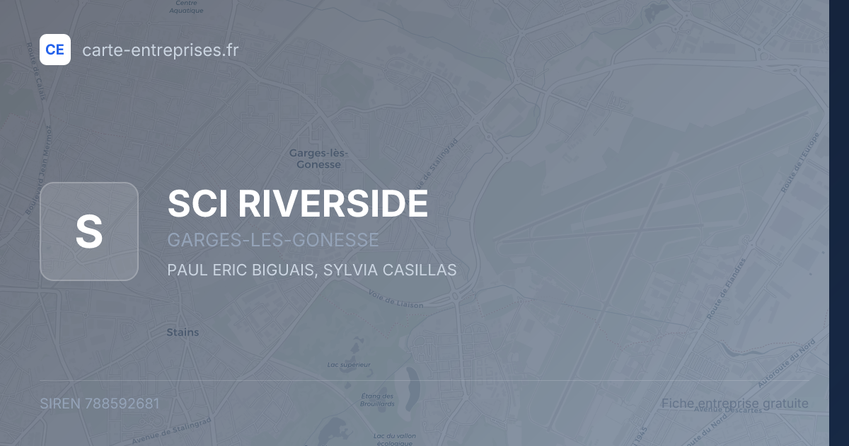 SCI RIVERSIDE — 788592681 — fiche entreprise
