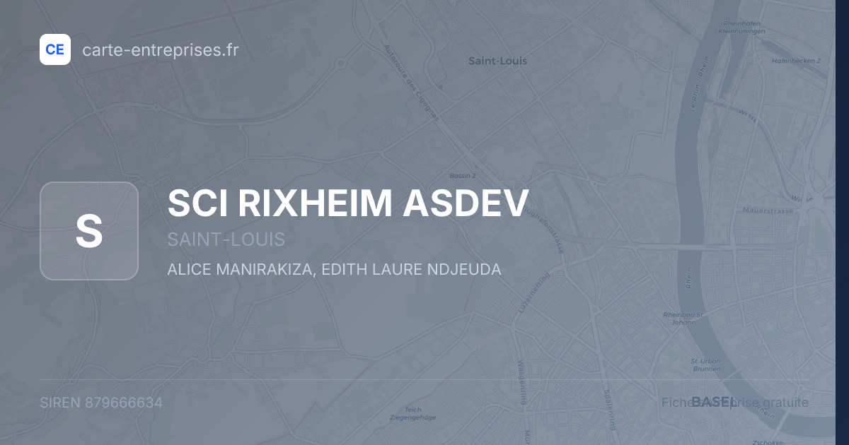 SCI RIXHEIM ASDEV — 879666634 — fiche entreprise